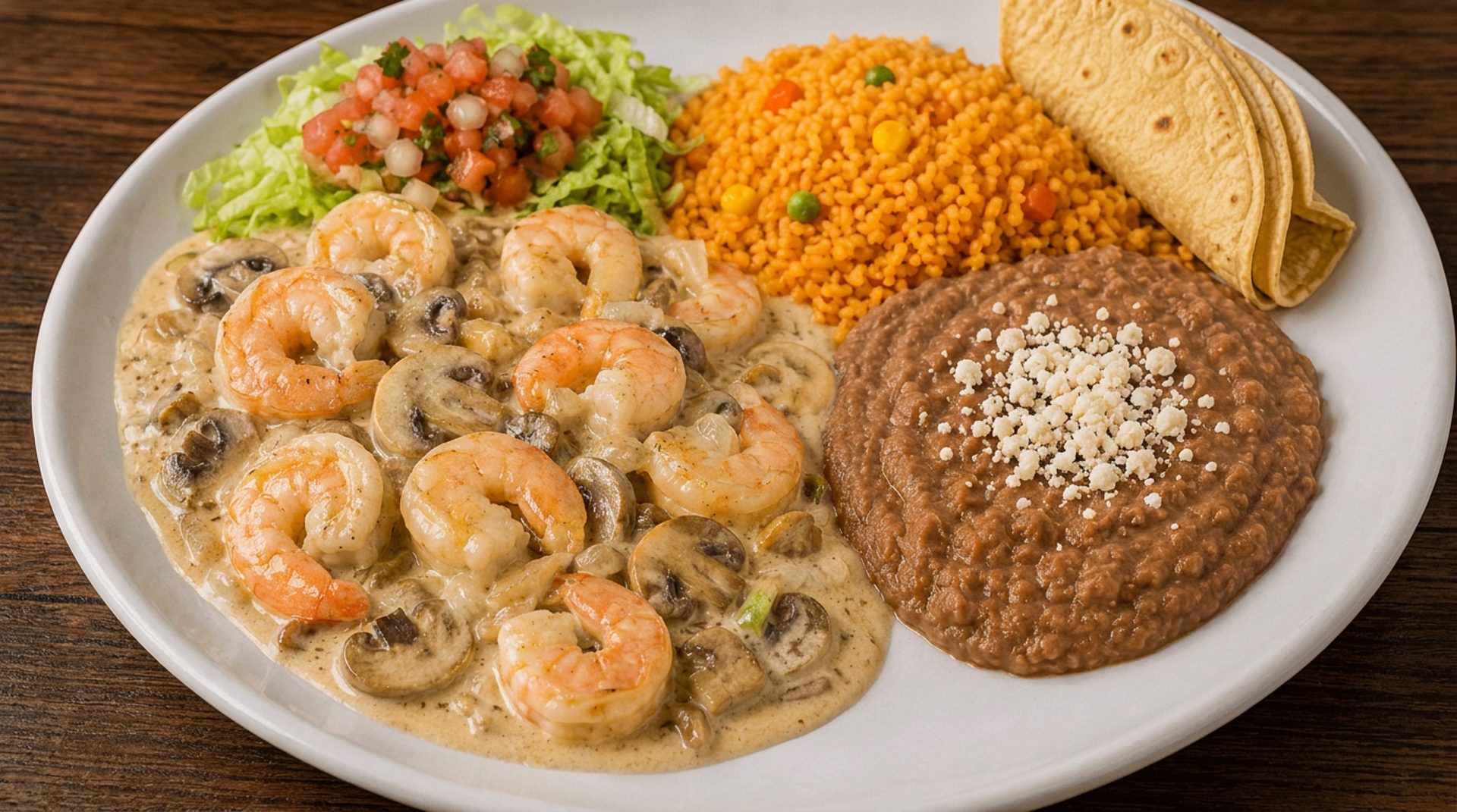 Camarones and seafood plates