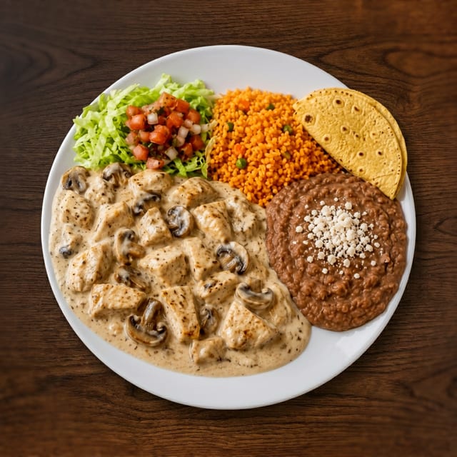 Pollo a la Crema (Chicken in Cream Sauce).
