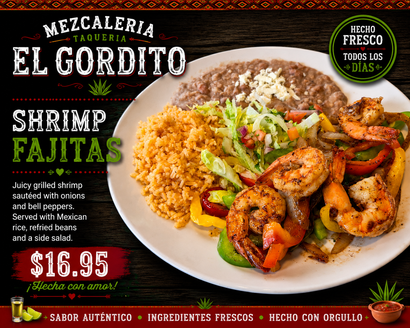 Shrimp Fajitas